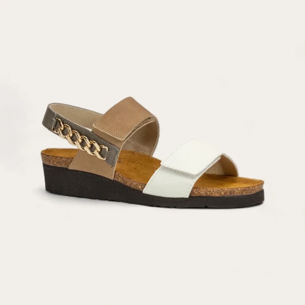 New NAOT - ELIANA 4473 Sandals Palm Beach Soft White Size 41 US 9.5-10